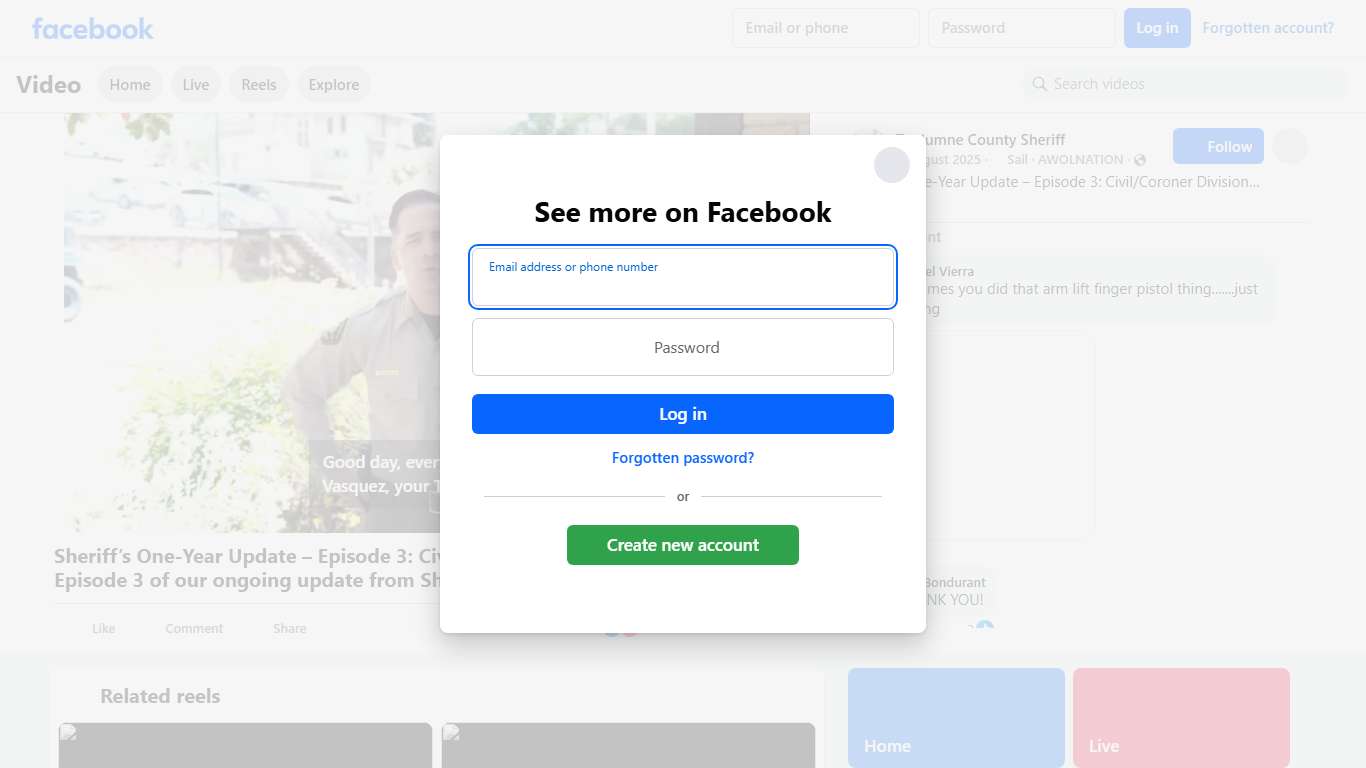 Sheriff’s One-Year Update – Episode 3: Civil/Coroner Division Welcome to Episode 3 of our ongoing update from Sheriff Vasquez, highlighting the work of your Tuolumne County Sheriff’s Office over the past year. In this episode, we highlight the Civil/Coroner Division — responsible for conducting death investigations, supervising registered sex offenders through home compliance and registration checks, and serving civil orders. This video offers a brief look into their work through body-worn camer